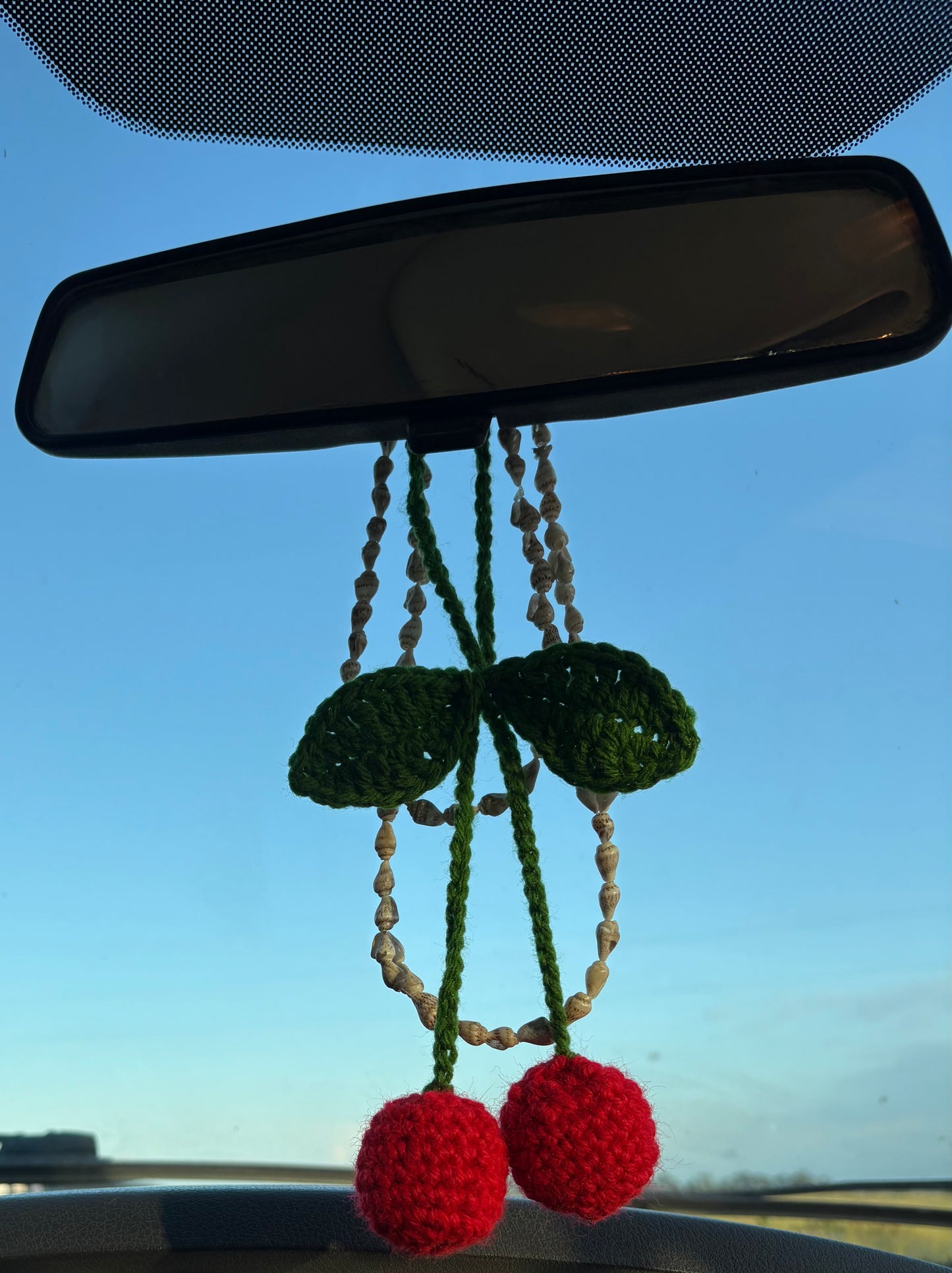 Car mirror cherries