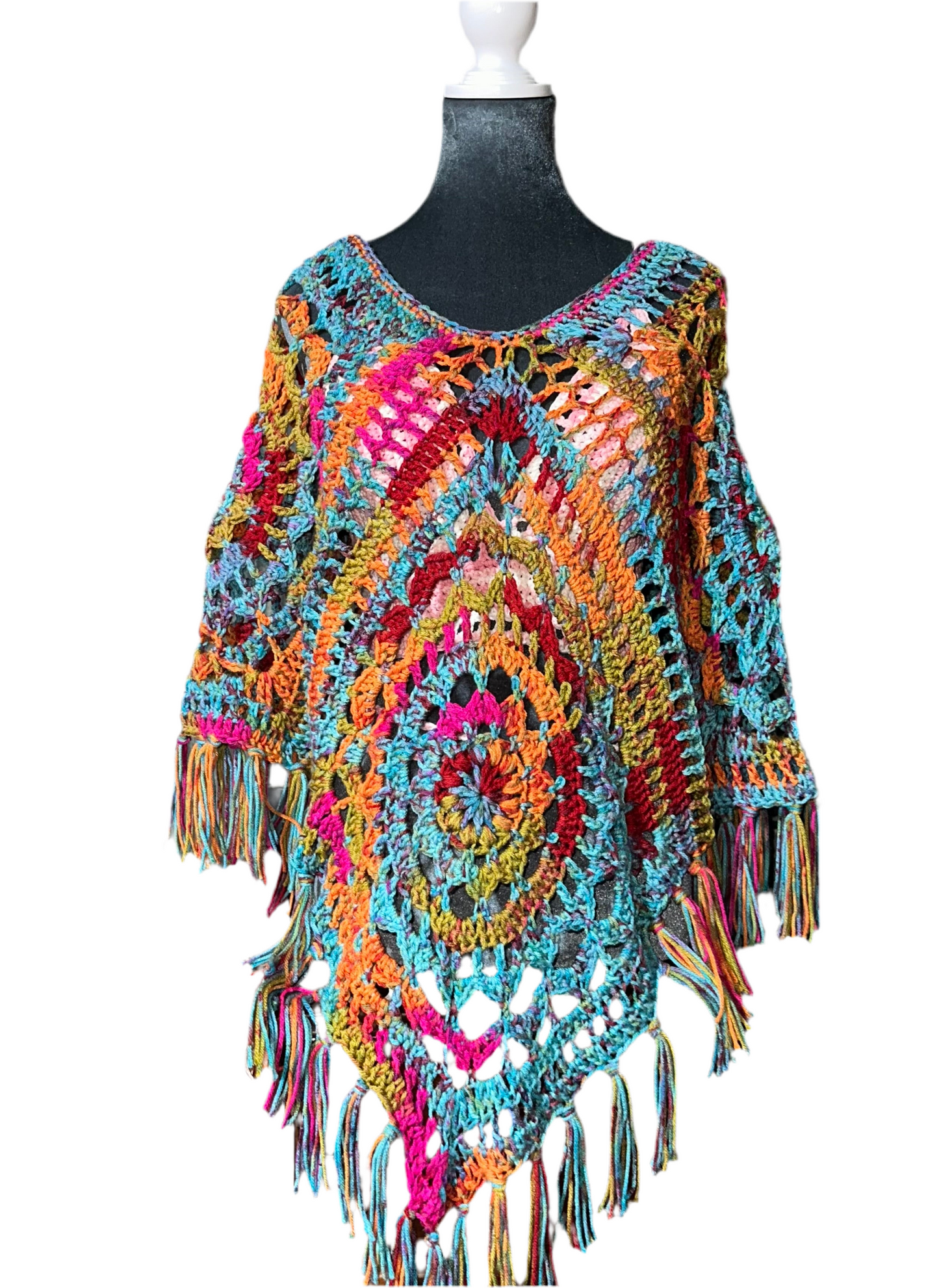 L/XL Mandala poncho