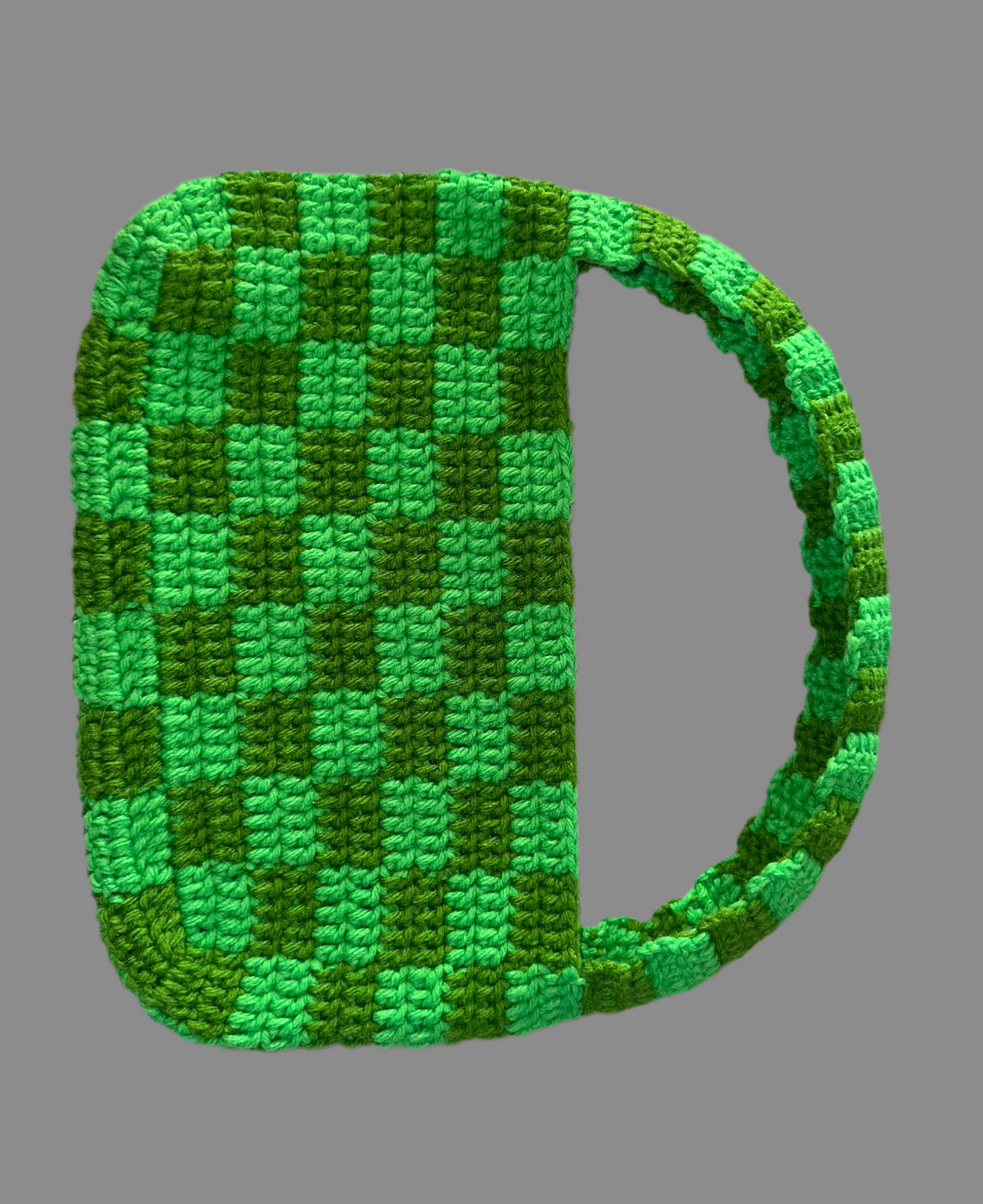 Small checker print purse