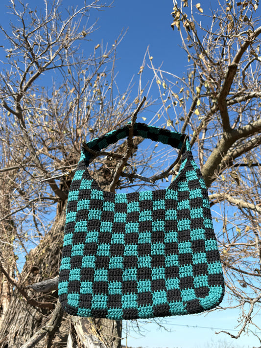 Checker tote bag